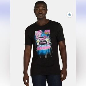Hello Kitty Tokyo Speed Racing Tee Black Pink